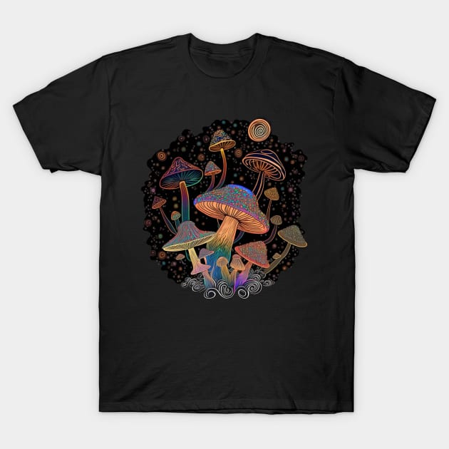 Shrooms T-Shirt by loskotno